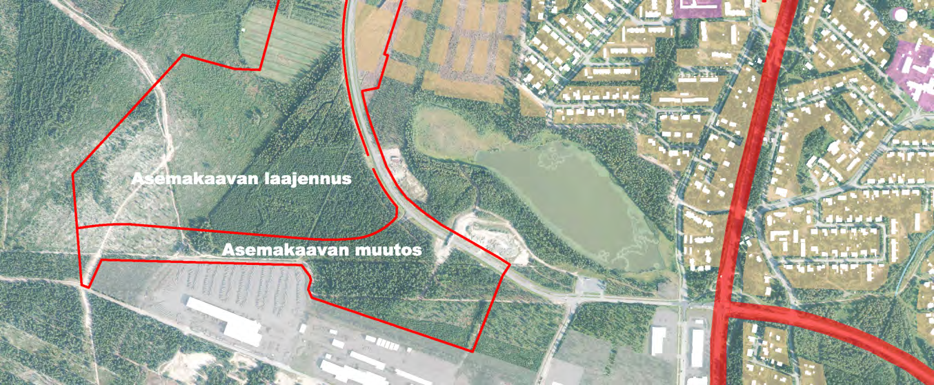 Asemakaavan laajennusalue rajautuu idässä Länsikehään, pohjoisessa Rannantiehen ja etelässä Annalankankaan asemakaava-alueeseen.