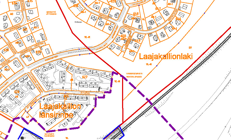 Laajakallion länsirinne asemakaava Asemakaava on hyväksytty kunnanvaltuustossa 25.3.1999.