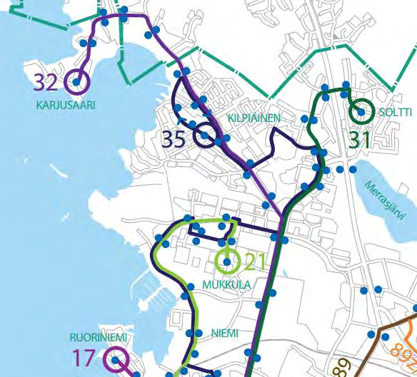 .. Joukkoliikenne Tarkastelualue sijaitsee joukkoliikennevyöhykkeellä.