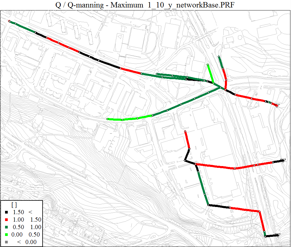 Sivu 9 (17) 3.2 Kapasiteettitarkastelu Suunnittelualueen hulevesiverkostosta laadittiin tietokonemalli DHI:n MIKE Urban - ohjelmalla.