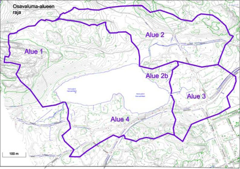 on 5,94 ha keskisyvyys 1,6 m valuma-alueen pinta-ala on 35,7 ha Maankäytön muuttuessa