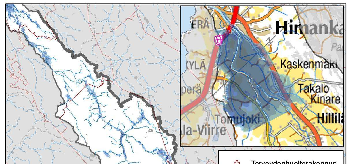 6.4. Vaikeasti evakuoitavat kohteet Asutuksen erityiskohteita, kuten vanhainkoteja, sairaaloita ja päiväkoteja, tarkasteltaessa on käytetty rakennus- ja huoneistorekisterin tietoja, jotka saattavat