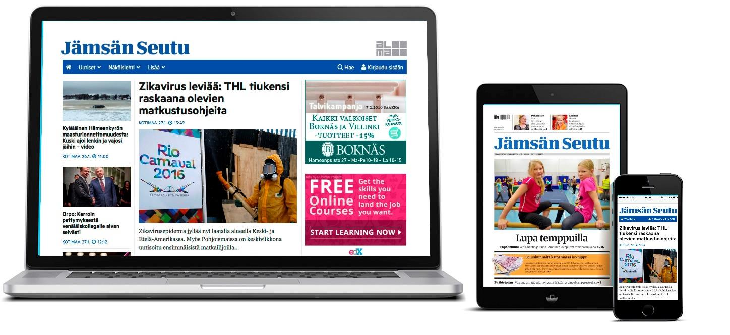 Etukeno-digihankkeesta Reviiriin Voimavarat ja tapa toimia Alma Regions rakentaa uutta teknistä ratkaisuja media-alustaa.