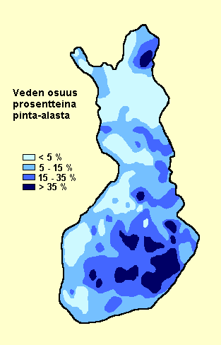 Finland, the Land of Water 187 888 lakes 314 000 km of shoreline 179 000 islands 647 rivers