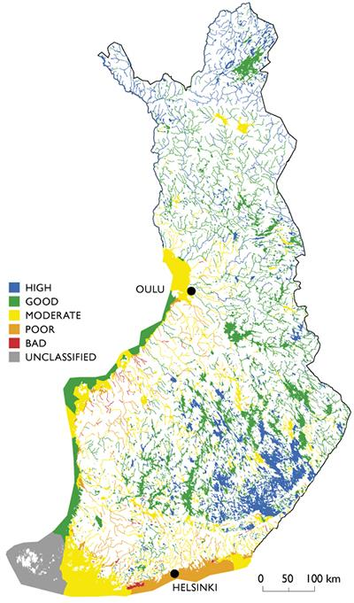 Ecological status of surface