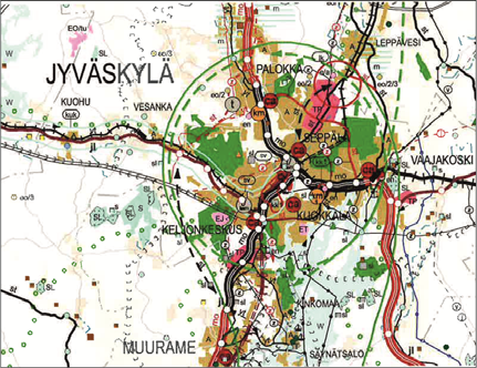 48:006 / Läntinen Palokärki / ASEMAKAAVAN SELOSTUS (5) 2.1.2 Rakennettu ympäristö Kaava-alue on pääosin rakentamatonta. Tontti 48-8-1 on esirakennettu. Tontti on rakennuslupavaiheessa.
