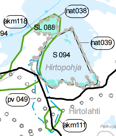 56 Kuva 10. Maakuntakaava; Hirtolahti.