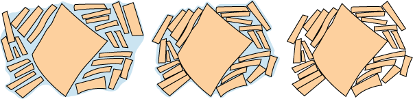 micrograph of porcelain Drying and Firing Drying: as water is removed - interparticle spacings decrease shrinkage. Adapted from Fig. 13.