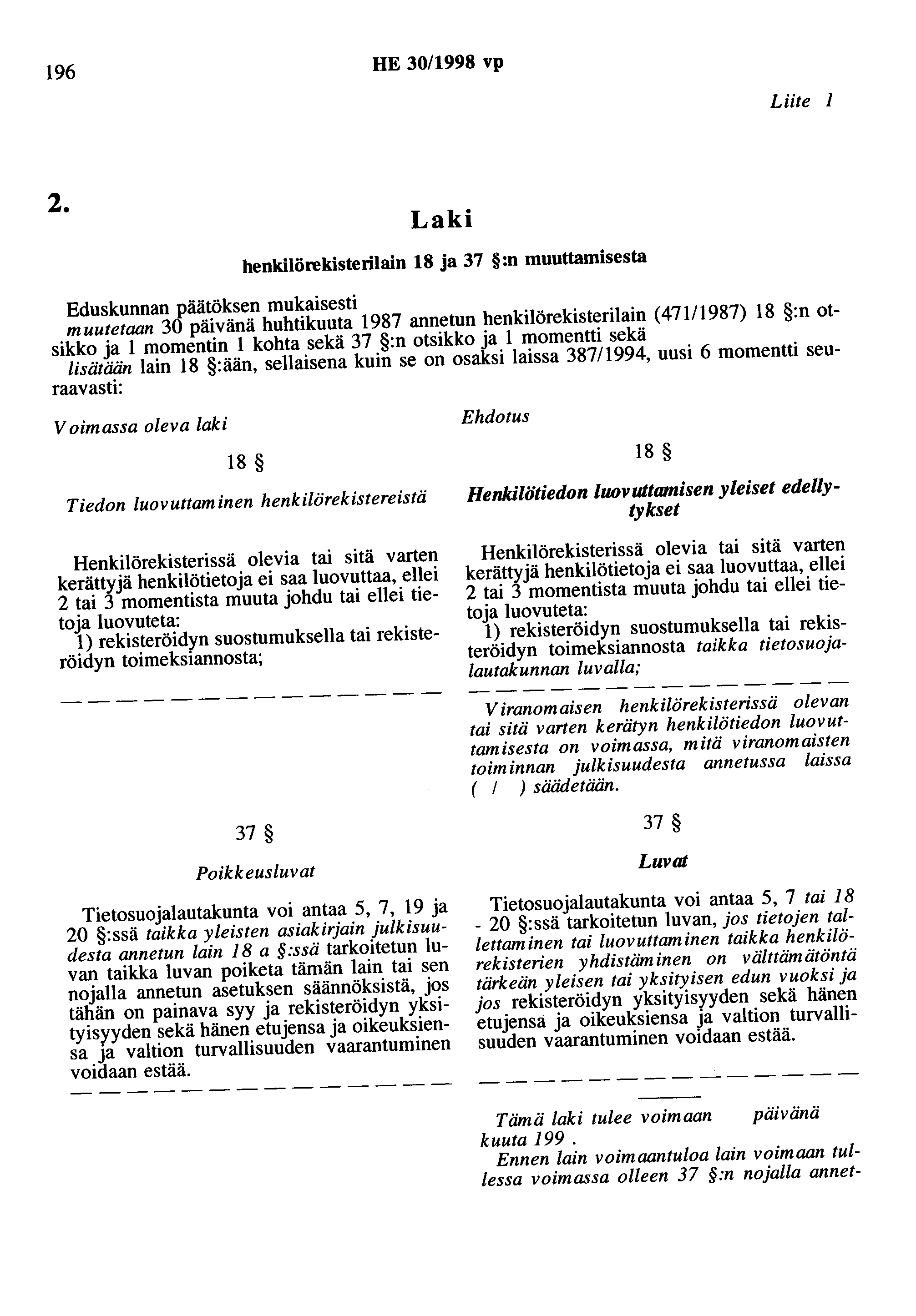 196 HE 30/1998 vp Liite 1 2.