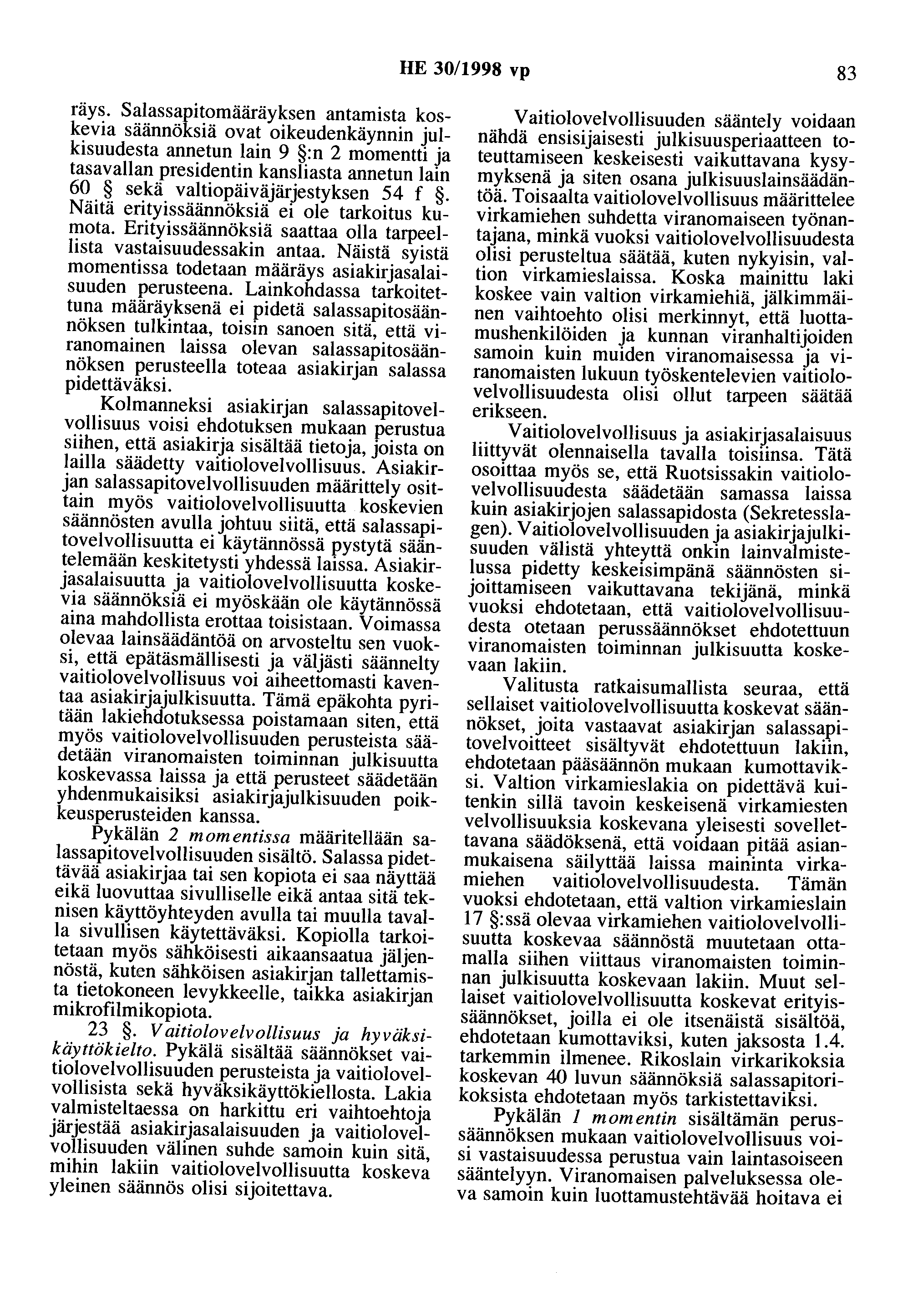 HE 30/1998 vp 83 räys.