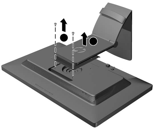 Irrota signaali-, virta- ja USB-kaapelit näytöstä. 2. Aseta näyttö ylösalaisin tasaiselle pinnalle, joka on peitetty puhtaalla ja kuivalla liinalla. 3.