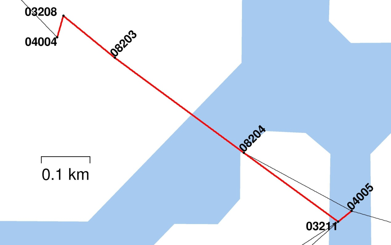 20 2,50 Change of elevation difference in 03211 03208 2,00 1,50 1,91 1,48 1,58 1,47 1,00 1,09 0,50 0,00 2002 2003 2004 2005 2006 2007 2008 2009 2010 2011 2012 Figure 3.