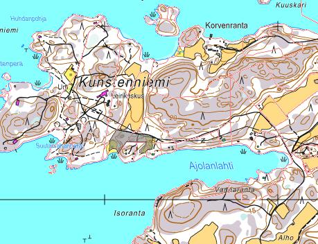 LIITEKARTTA 1 Natura-alue 100 m Pohjakartta