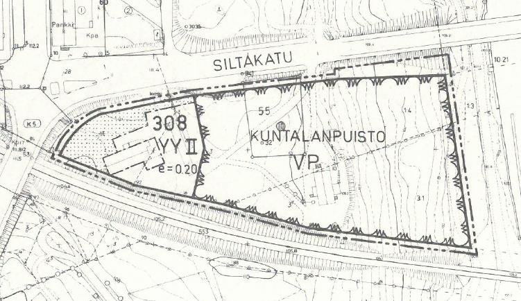 10 1983 1999 KUVA 8. Otteet vuosien 1971, 1983 ja 1999 kaavakartoista.