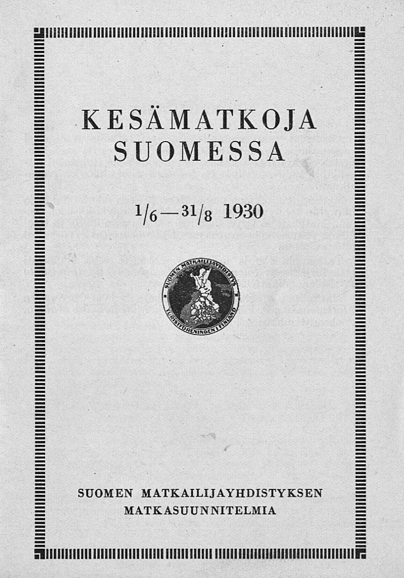 KESÄMATKOJA SUOMESSA 1/6-31/ s 1930
