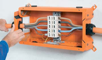 junction box for tunnel application for large