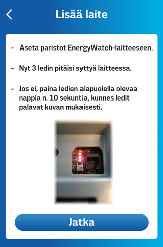 Aseta paristot Smart Tempiin.