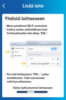 Avaa puhelimestasi WiFi -asetukset.