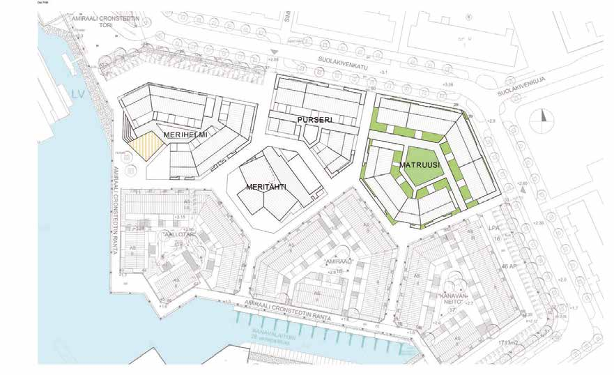 Alueelta on hyvät kulkuyhteydet; toimiva bussiliikenne helpottaa arjen sujumista ja Herttoniemen metroasema palvelee asukkaita alle kilometrin päässä.