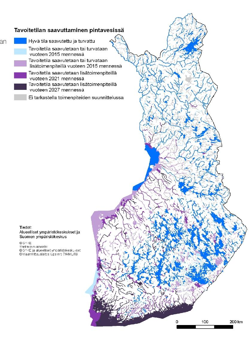 2010 mennessä laajapohjaisena yhteistyönä vesienhoidon toteutusohjelma, jolla luodaan myös valmiuksia kauden 2016-2021 vesienhoitosuunnitelmien valmistelulle.