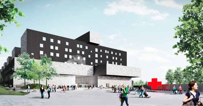 SUOMEN TOIMITILARAKENTAMINEN SRV rakentaa parhaillaan Suomeen useita sairaaloita, kuten Keski-Suomen Sairaala Novaa. SRV:n toimitilarakentamisen liikevaihto ja tilauskanta kasvoivat vuonna 2016.