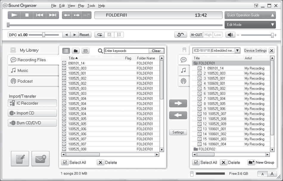 5 Kun näyttöön tulee [Ready to Install the Program] -ikkuna, napsauta [Install]. Asennus käynnistyy. 6 Kun näyttöön tulee [Sound Organizer has been installed successfully.