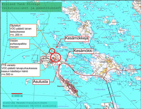 4/17 Vaikutusalue sijoittuu kuvan 4 mukaisesti Porin Tahkoluodon sataman pohjoisosaan ja sen pohjoispuolella olevalle vesialueelle.