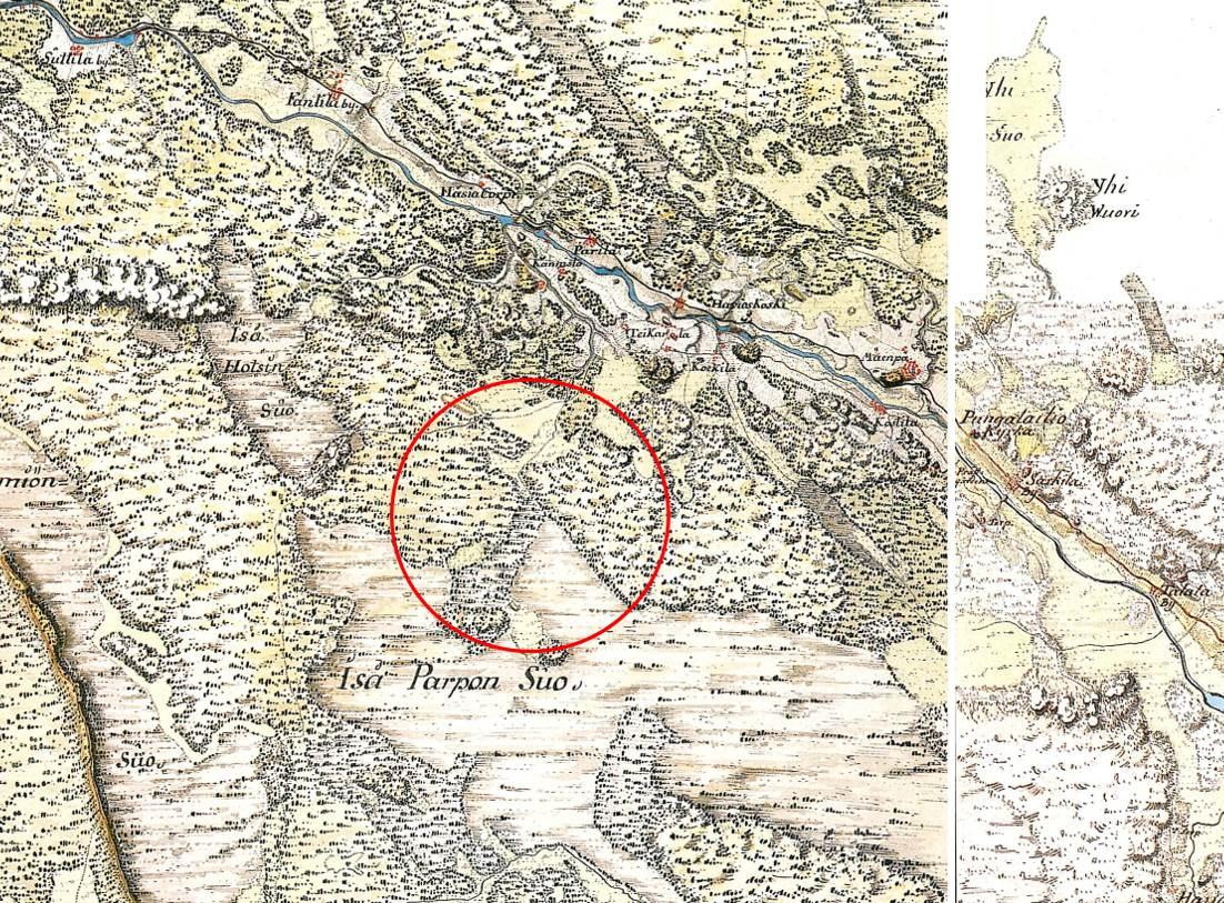 1700 -luvun lopun asutusta on tutkittu Kuninkaan kartaston mukaan. Kuninkaan kartastossa näkyvät historialliset kylätontit.