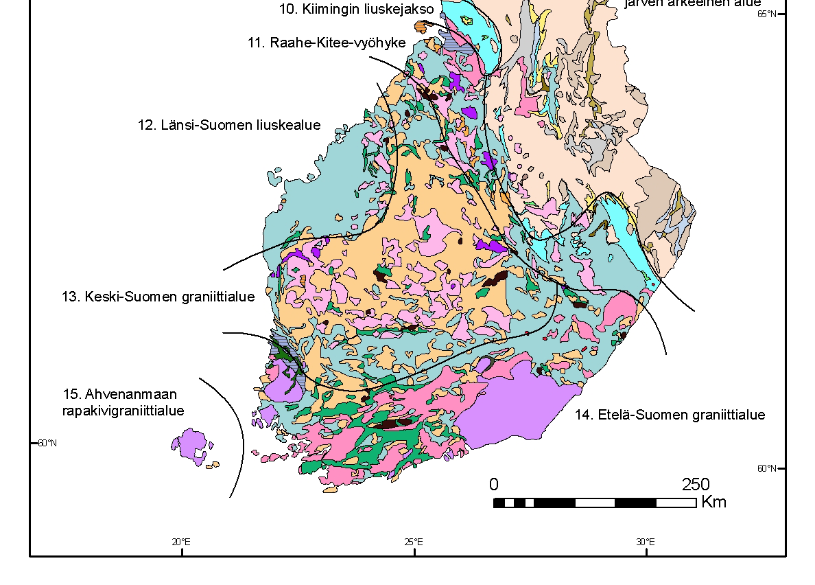 pdf, Geologian tutkimuskeskus, Espoo, 1999; mukailtu Korsman et al., 1997) 2.