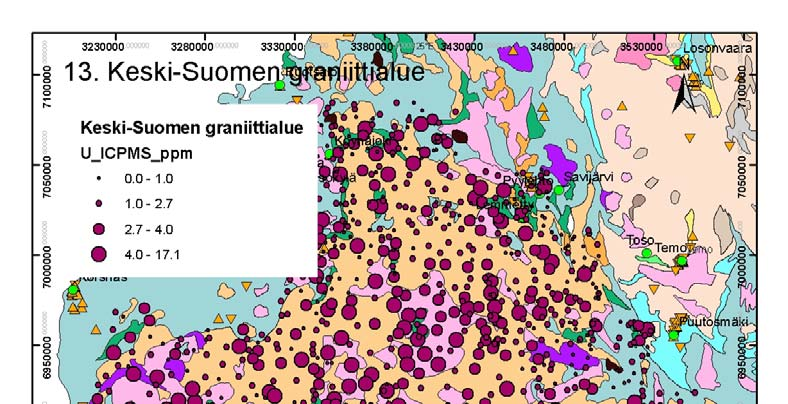 22 viin. Syväkivet ovat syntyneet varhaisproterotsooisen mikromantereen ja arkeeisen mantereen törmäyksessä.