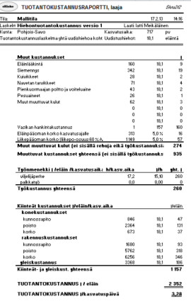 Taloudellinen koneiden pitoaika on 12-15 vuotta. Taloudellisella käyttöajalla tarkoitetaan hankinnan realistista takaisinmaksuaikaa.