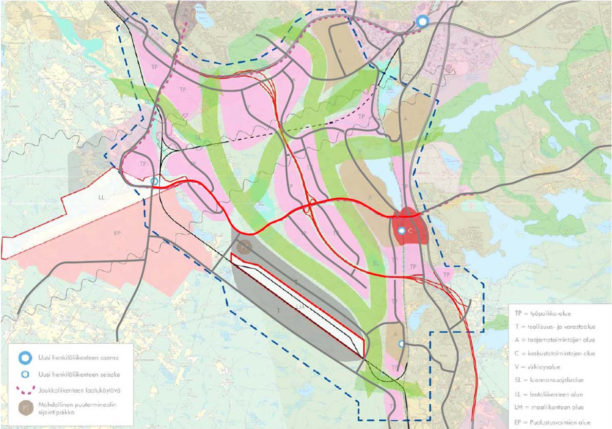 liikennejärjestelmä- ja maankäyttösuunnitelmiin.