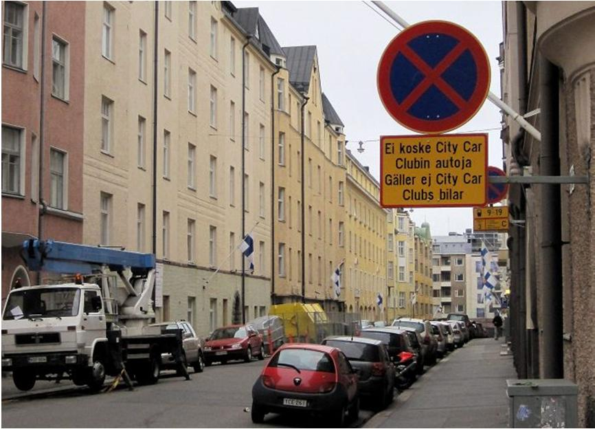 ERILLISTEN PYSÄKÖINTIPAIKKOJEN OSOITTAMINEN JA VUOKRAAMINEN YHTEISKÄYTTÖAUTOILLE Erityisesti rakennetuilta alueilla, joissa ei ole mahdollisuutta puuttua autopaikkojen määriin kaavan tai