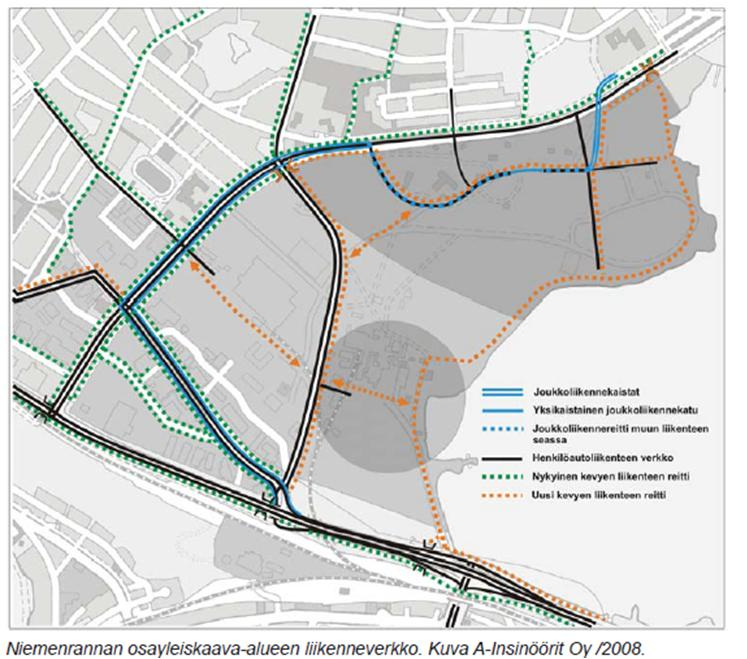 NIEMENRANTA Matkaa Lielahteen n. 1 km ja keskustaan n. 6 km Uusia asukkaita odotettavissa 4300, joista 1200 M-Realin alueelle Asuinrakentamiseen n.