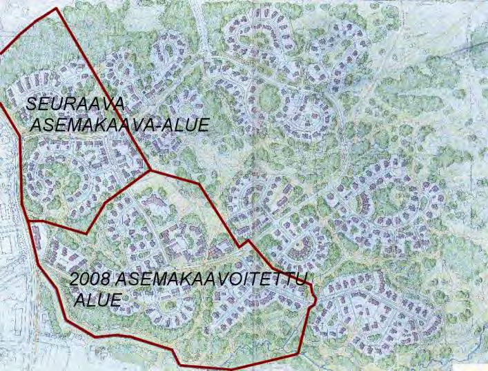 osa.alue Pitkämäen kaavarunko laadittiin vuonna 1992 kaupungin omistamalle noin 140 ha alueelle. Alueen käyttöönotto kuitenkin siirtyi ja ensimmäisen osa-alueen asemakaava vahvistui vuonna 2008.