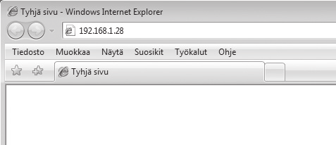 0 tai myöhempi (Windows ) Safari:.5 tai myöhempi (Macintosh) Internet-sivu tulee näkyviin.