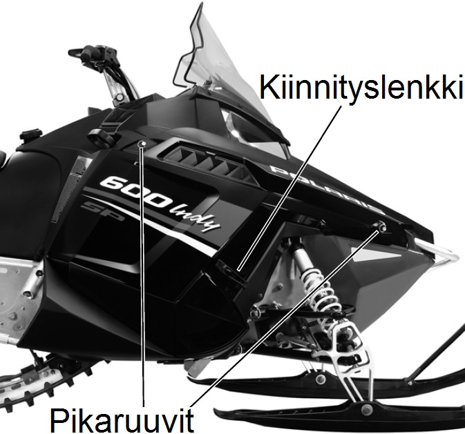 MOOTTORIKELKAN HUOLTO Määräaikaishuollot Määräaikaishuollot on teetettävä valtuutetussa Polaris-huollossa tässä kirjassa mainituin välein.