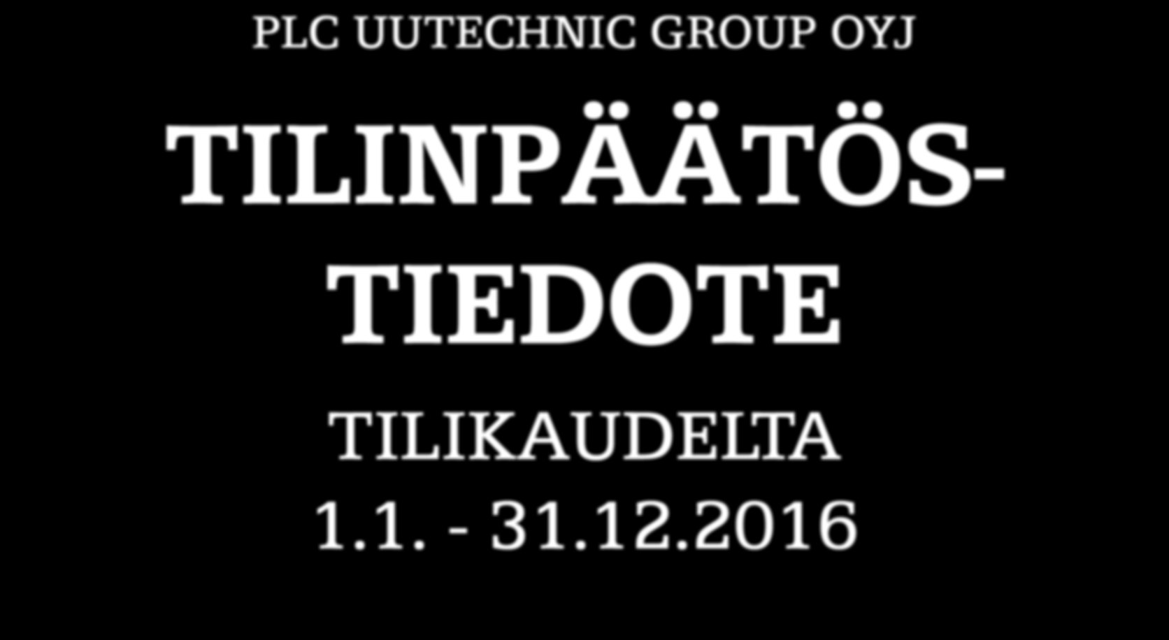 TILINPÄÄTÖS-