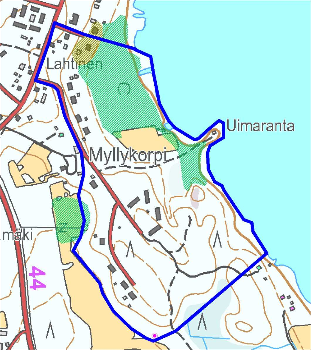 3 Menetelmät 3.1 Esityövaihe Inventointia varten hankittiin Kansallisarkiston digitaaliarkistosta tutkimusaluetta kuvaava isojakokartta (Limon 1780 & Tesslair 1796).