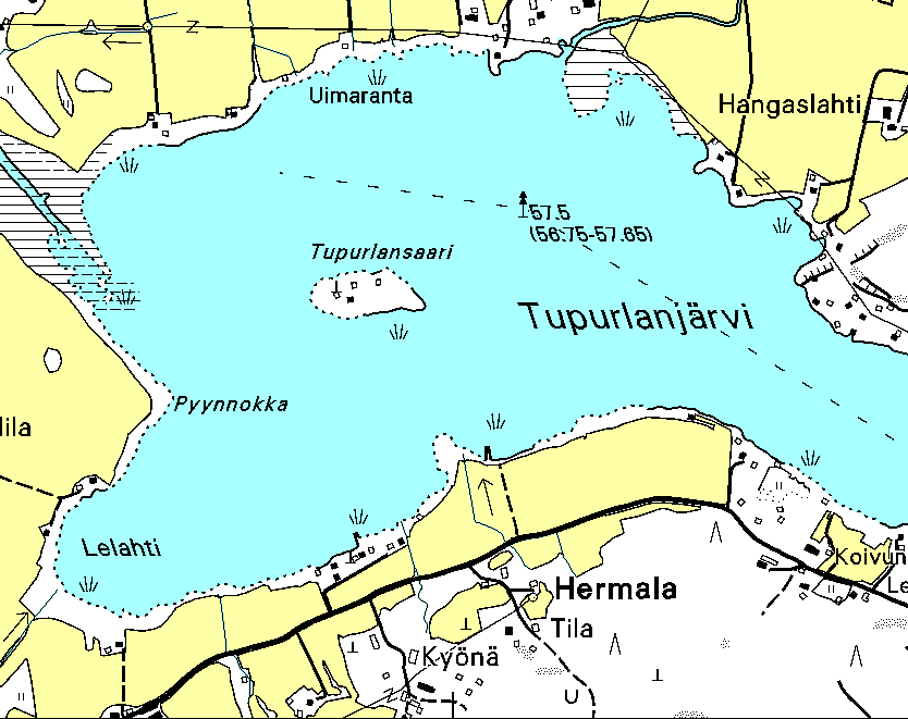 Liite 1. Verkkokoekalastuksen tarkat pyyntipaikat vuonna 2011. B. A. C.