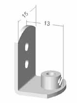 Surface components free hanging blind / Pintaosat pintakaihtimeen Magnet, H.13 mm, W. 45 mm, D. 15 mm Magneetti, K.13 mm, L. 45 mm, S.