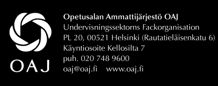 2.2013 OAJ:N LAUSUNTO OPETUS- JA KULTTUURIMINISTERIÖN LUONNOKSESTA 11.2.2013 HALLITUKSEN ESITYKSEKSI EDUSKUNNALLE LAIKSI PERUSOPETUSLAIN LUKIOLAIN, AMMATILLISESTA KOULUTUKSESTA ANNETUN LAIN,