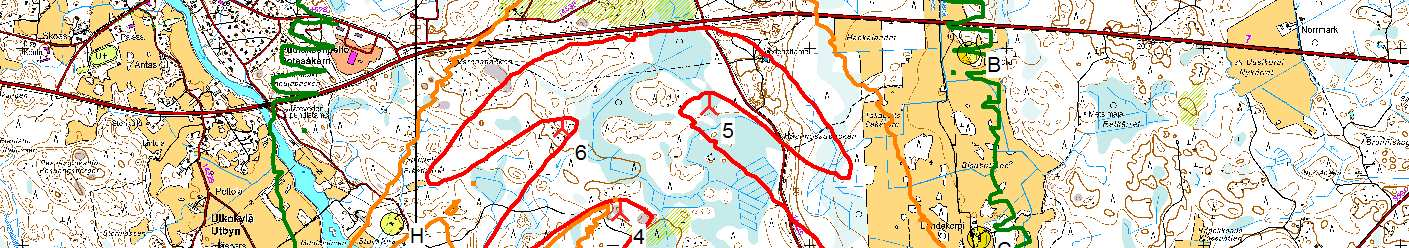 Print scale 1:40 000, Map center
