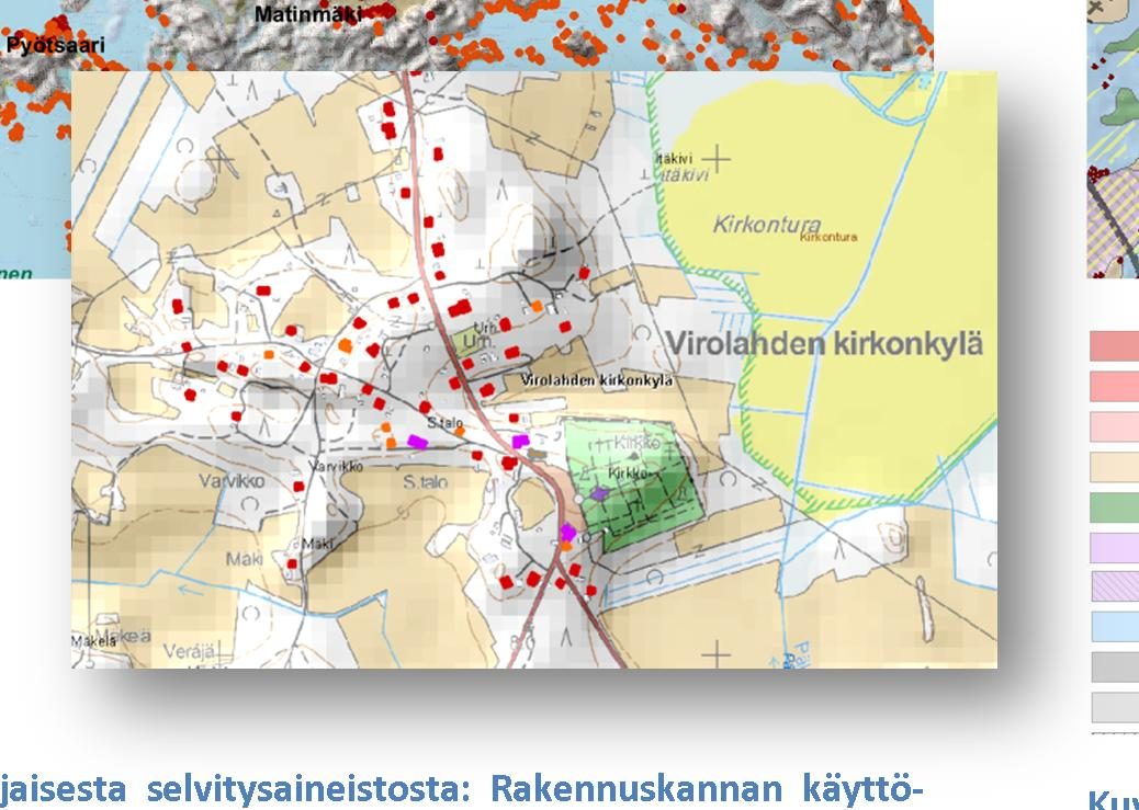 Tämän tyyppistä tietoa voidaan hyödyntää alueiden suunnittelussa, esimerkiksi rakennettujen alueiden laajenemisalueiden