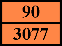 Vaaran tunnusnumero (Kemler-luku) : 90 Oranssikilpi : Tunnelirajoitus (ADR) : E - Merikuljetukset Erityismääräykset (IMDG) : 274, 335, 966, 967 Rajoitetut määrät (IMDG) : 5 kg Vapautetut määrät