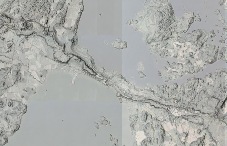 Kuva 4. Vääksyn seudun korkeusmalli (Geologian tutkimuskeskus 2015).