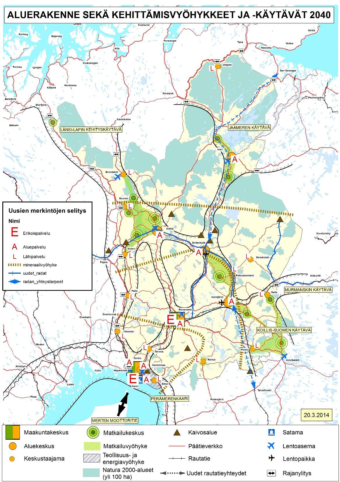 Lapin Sote-mallin palveluverkko - tavoitemalli palveluiden