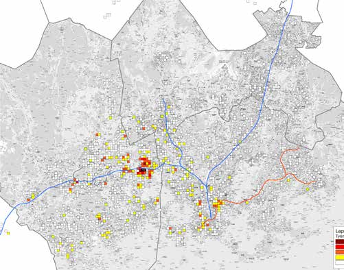 Leppävaara / Sello Asukasmäärä: 314 Työpaikkamäärä: 1 873 Rakennuskanta: 162 445 k-m 2 K-m² / työpaikka: 78 Kohteeseen suuntautuvien työmatkojen kulkutavat Kulkutapa Henkilöhaastattelut 2007-2012 ( *