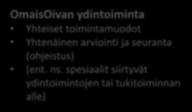 OmaisOivan toimintamuodot Yhdistys ja sen