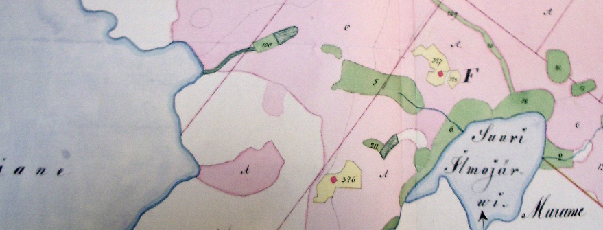 1860 tilanne, sekä osin maastotarkistusten perusteella) käy ilmi, että vanhat 1700-1800 luvun